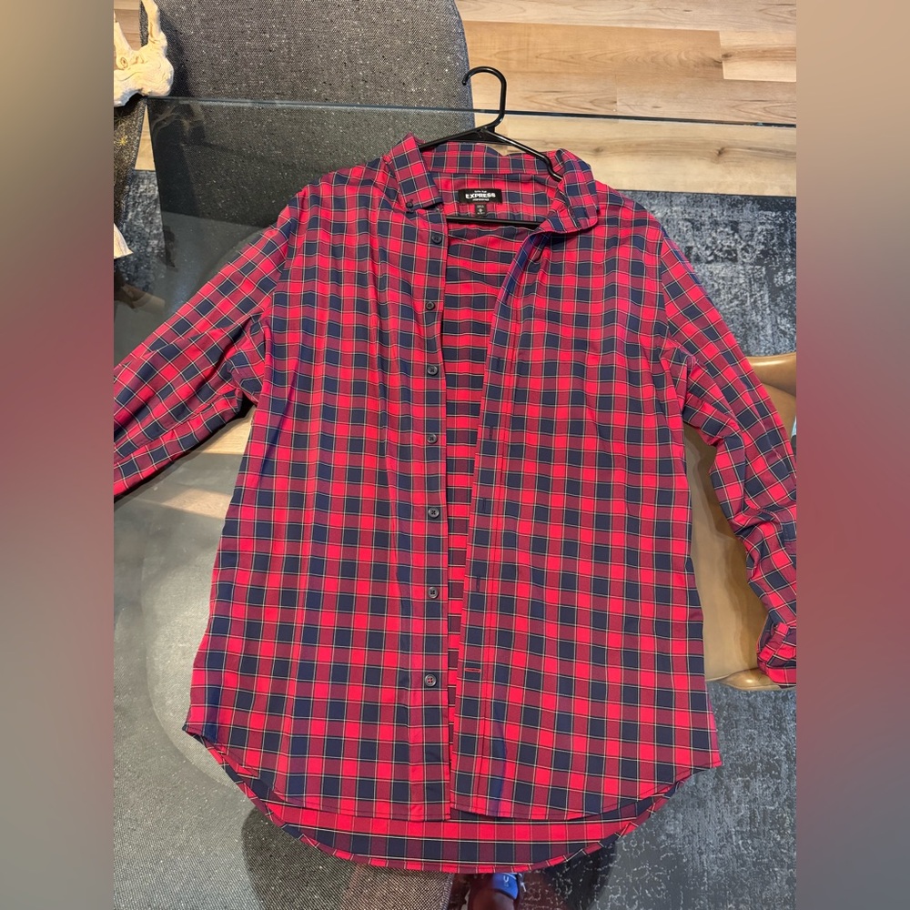 Express performance extra slim button down